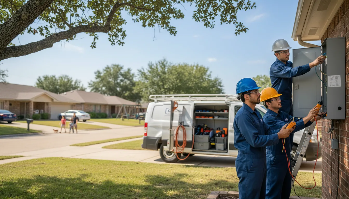 Certified electrician providing emergency electrical services in Danese, WV